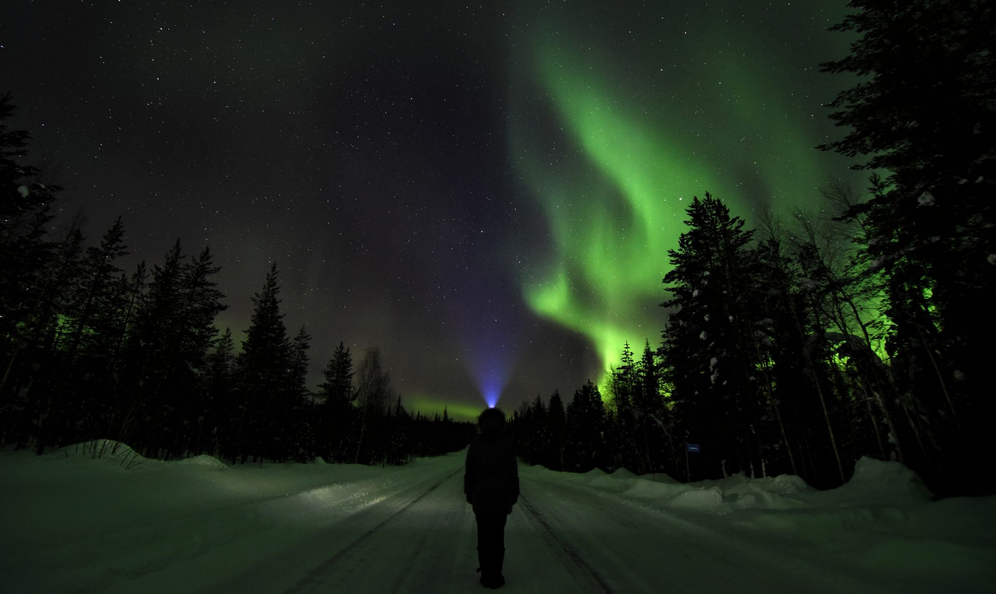 Revontulten metsästystä Pellossa Länsi-Lapissa - Travel Pello - Lappi, Suomi