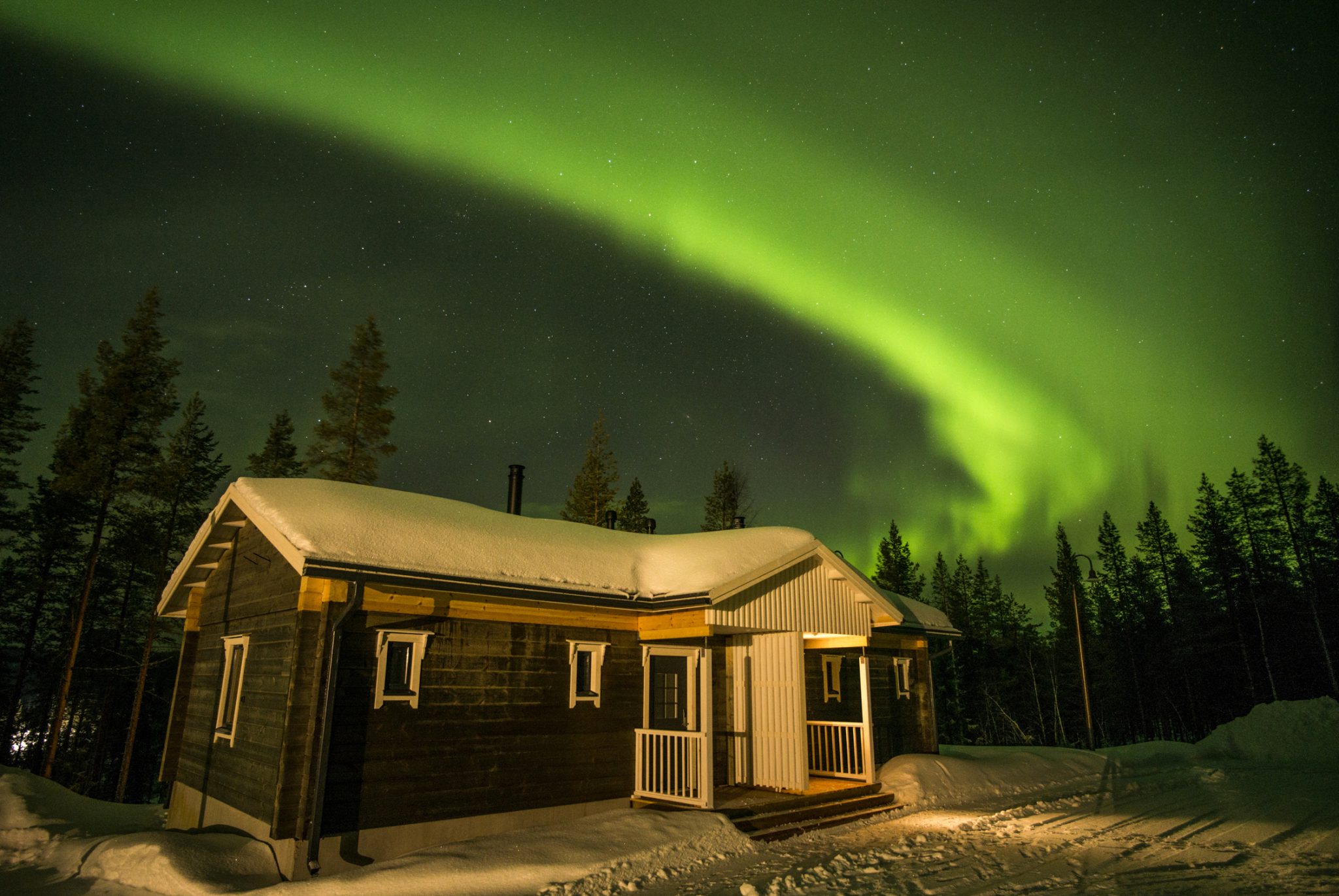 Северное сияние в финляндии фото